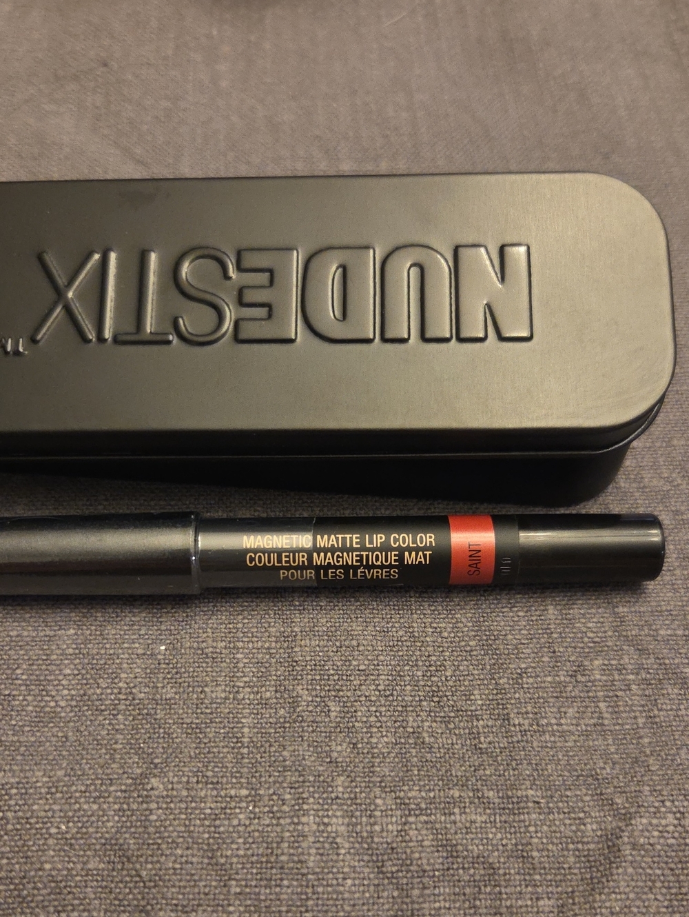NUDESTIX Magnetic Matte Lip Color - Saint (Warm Red) NIB